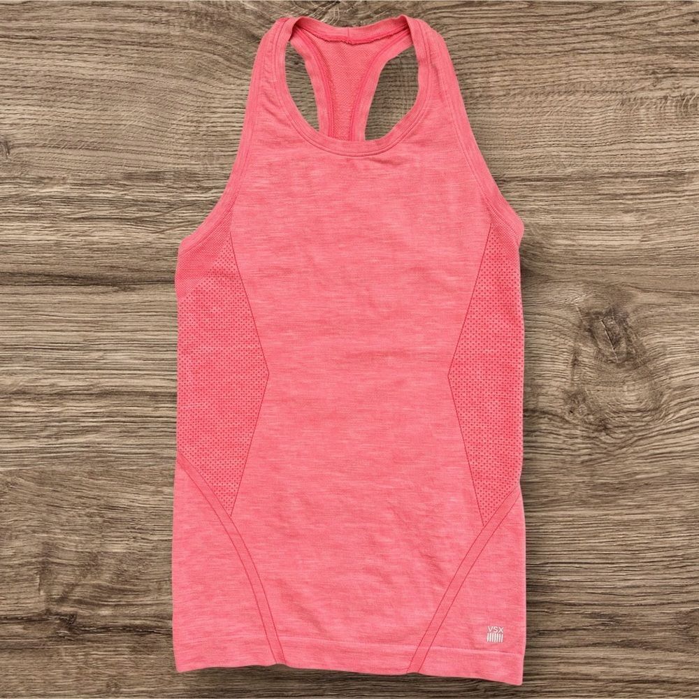Victoria's Secret VSX Seamless Heathered Orange Racerback Workout Tank XS